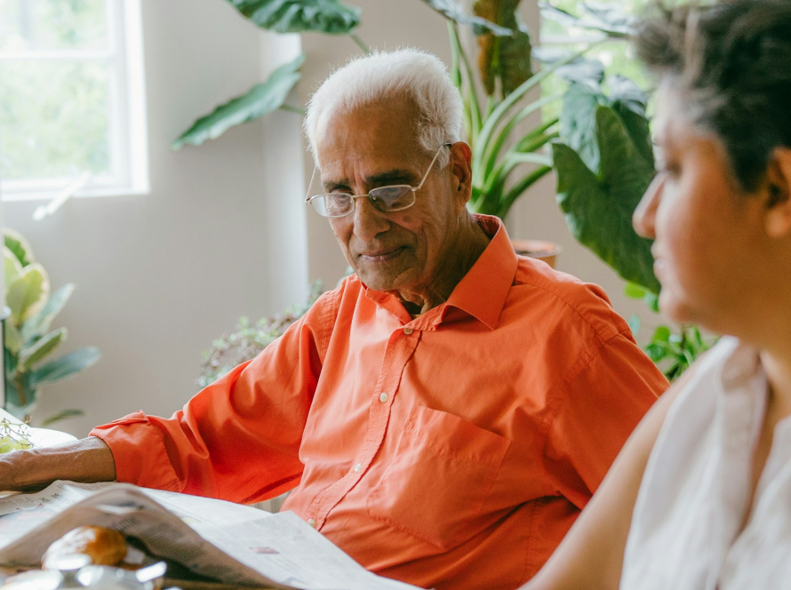 man in a nursing home