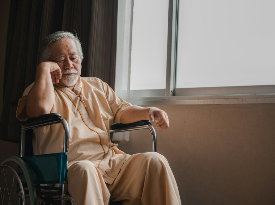 man in a nursing home